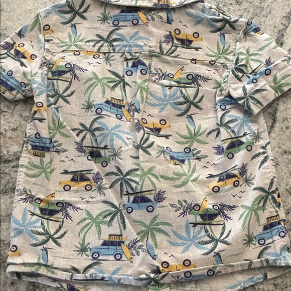 Tropical Print Short Sleeve Shirt l 3T - Picture 5 of 5